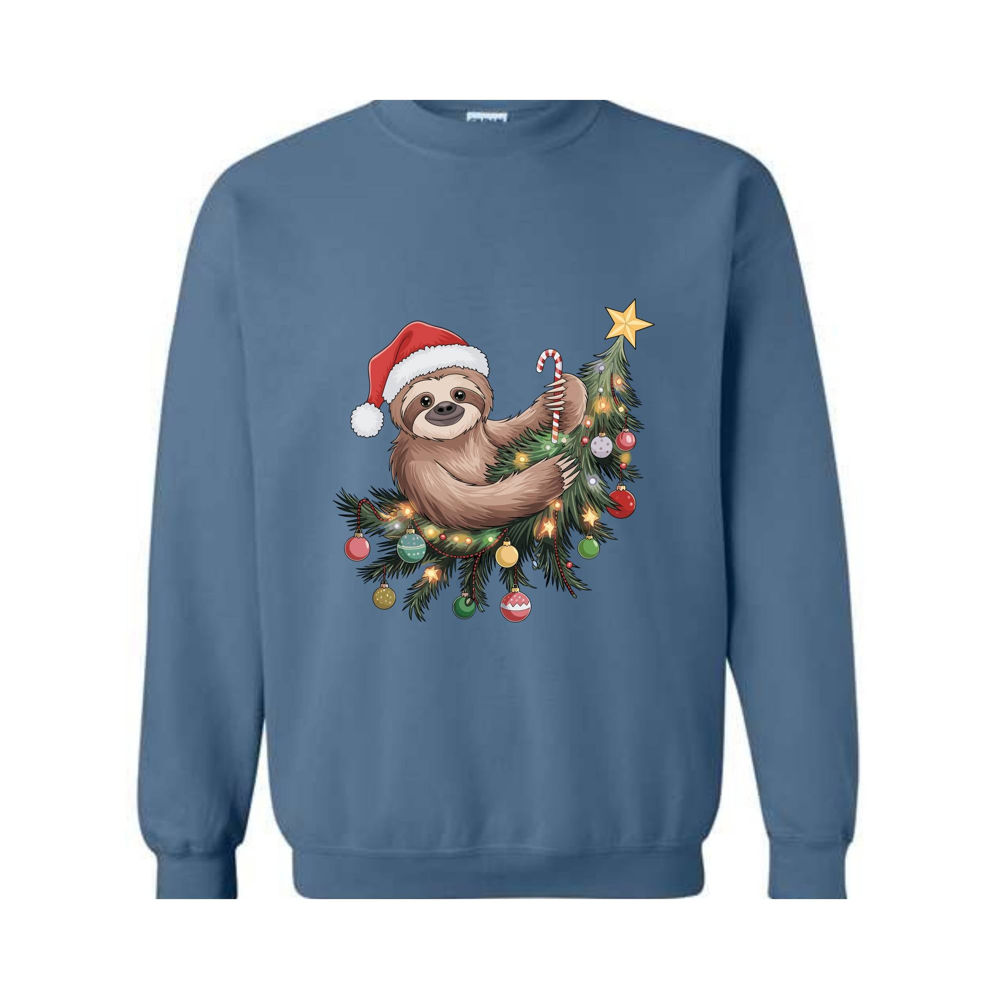 Sloth Christmas Sweatshirt, Slothmas Hoodie, Funny Sloth Sweater, Sloth Lover Gift, Cute Sloth Hoodie, Holiday Hoodie, Merry Hoodie