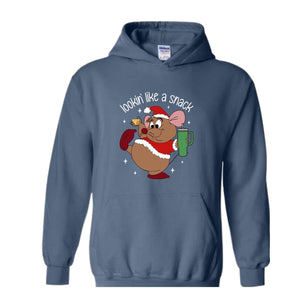 Lookin' Like A Snack Gus Christmas Sweatshirt, Funny Christmas Sweatshirt, Xmas Movie Sweater, Disneyland Christmas Sweatshirt