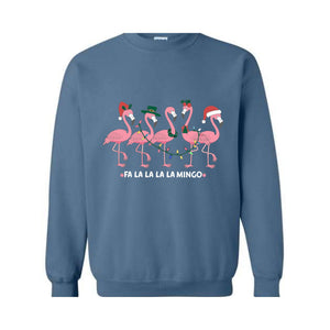 Flamingo Christmas Sweatshirt, Flamingo Hoodie, Cute Flamingo Hoodie, Christmas Gifts, Flamingo Lovers Hoodie, Flamingo Hoodie