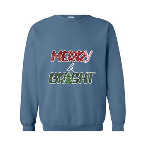 Merry and Bright Sweatshirt, Christmas Joy Sweatshirt, Family Christmas Sweatshirt, Christmas Gifts, Merry Christmas Sweatshirt