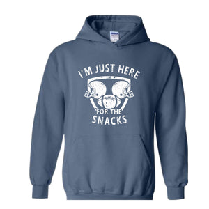 I'm Just Here For The Snacks Sweatshirt, Game Day Sweater, Football Season Sweatshirt, Football Fan Gifts, Sunday Game Apparel