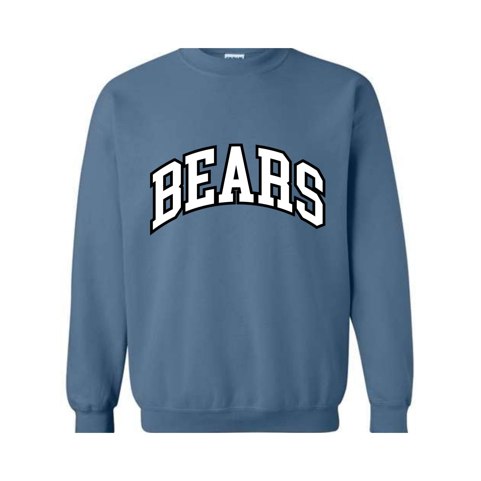 Team Mascot Sweatshirt, Bears Team Sweatshirt, Bears Team Spirit Sweatshirt, Bears Fan Tee, Bears School Sweatshirt, Bears School Spirit