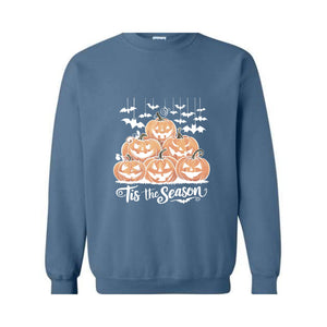 Tis The Season Halloween Sweatshirt, Halloween Sweatshirt,Spooky Season Sweatshirt, Hocus Pocus, Halloween Gift