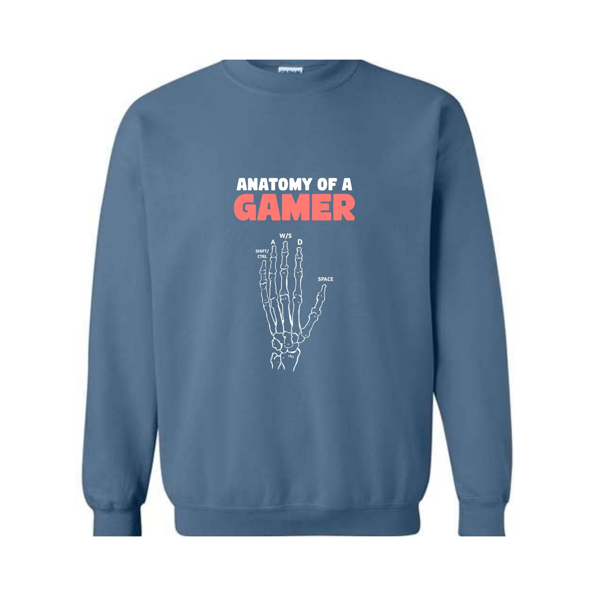 Anatomy of A Gamer Sweatshirt, Funny Gamer Hoodie, Gift For Gamer, Gamer Hoodie, Gaming Hoodie, Game Lover Hoodie, Funny Dad Hoodie