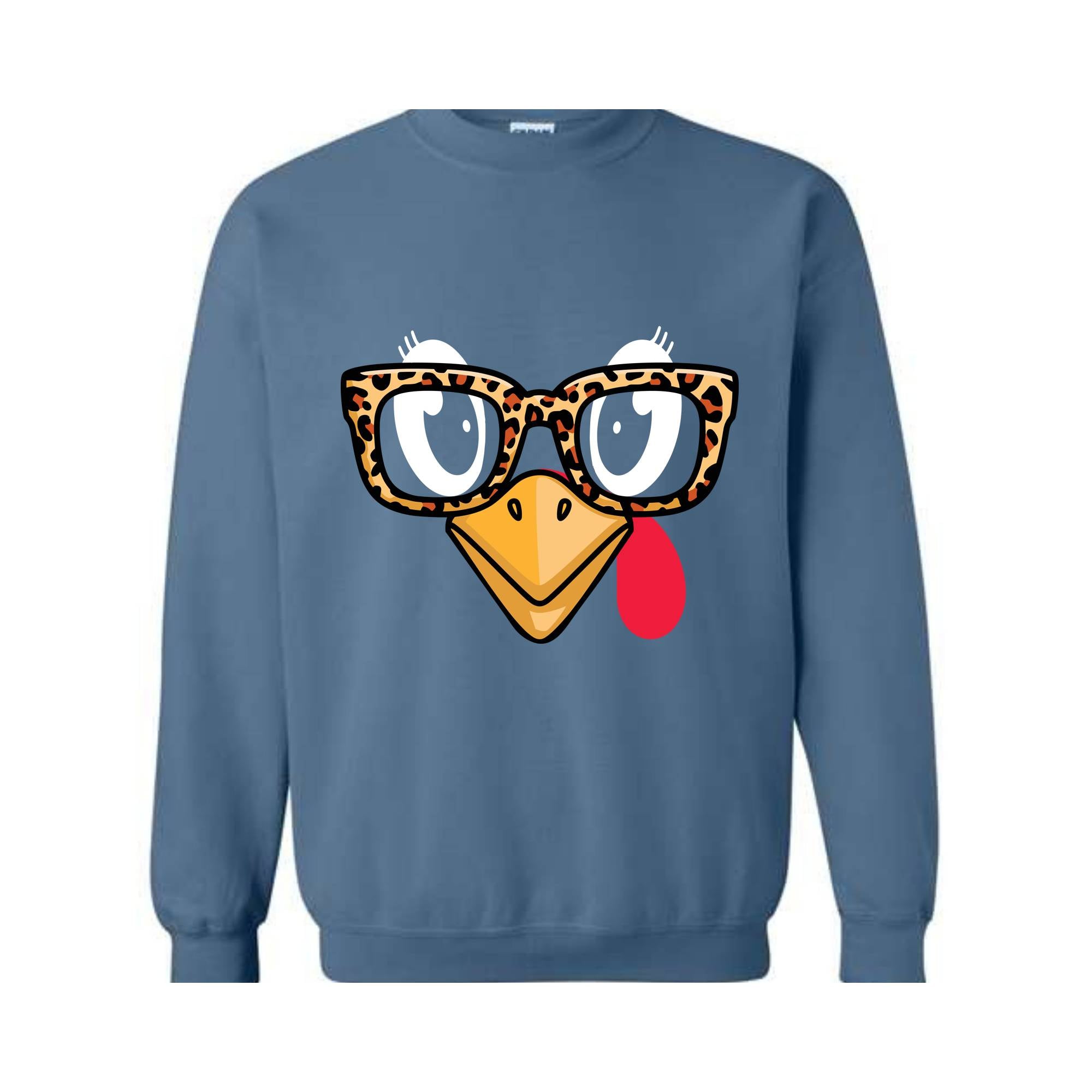 Turkey Face Sweatshirt, Cute Turkey, Fall Thanksgiving Sweatshirt, Thanksgiving Family, Funny Turkey