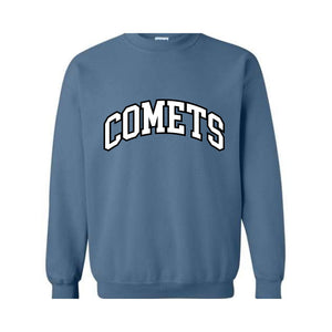 Team Mascot Sweatshirt, Comets Team Sweatshirt, Comets Football Sweatshirt, Comets Fan Tee, Comets School Sweatshirt, Comets Mascot Tee