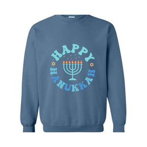 Happy Hanukkah Sweatshirt, Hanukkah Dinner , Funny Jewish Family