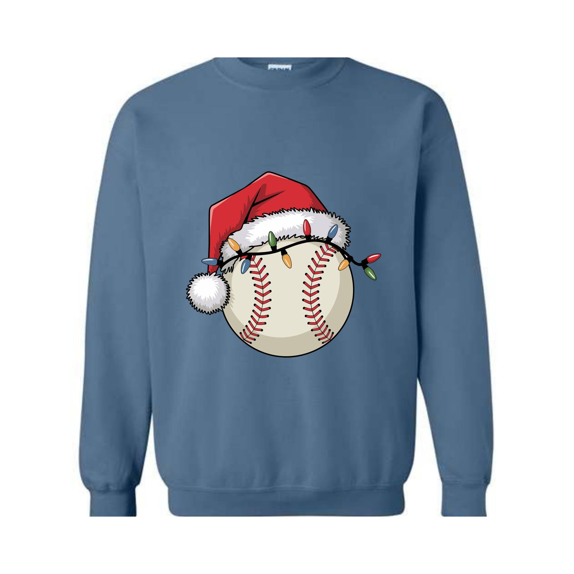 Christmas Baseball Sweatshirt, Santa Sports Sweater, Baseball Lover Sweat, Christmas Sport Shirt