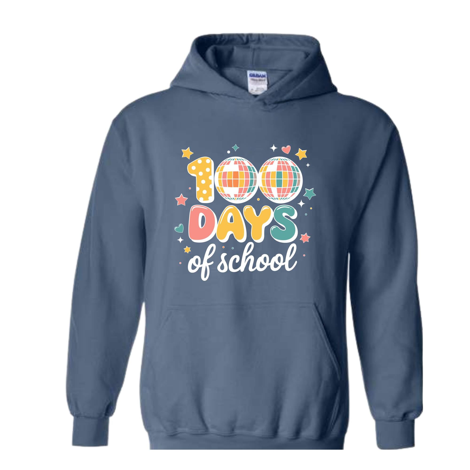 100 Days of School Sweatshirt, 100 Day Hoodie, 100th Day Of School Celebration, Student Hoodie, Back to School Hoodie, Gift For Teacher