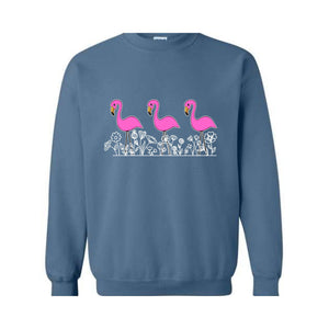 Animal Tropical Bird Pink Flamingo Sweatshirt, Flamingo Lover , Pink Flamingo Tee, Flamingo Lover Gift