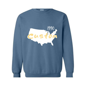 Custom your State Sweater, States Sweater, Taxes Sweater, Boston Sweater, States Name, Custom Date the state was founded Sweater