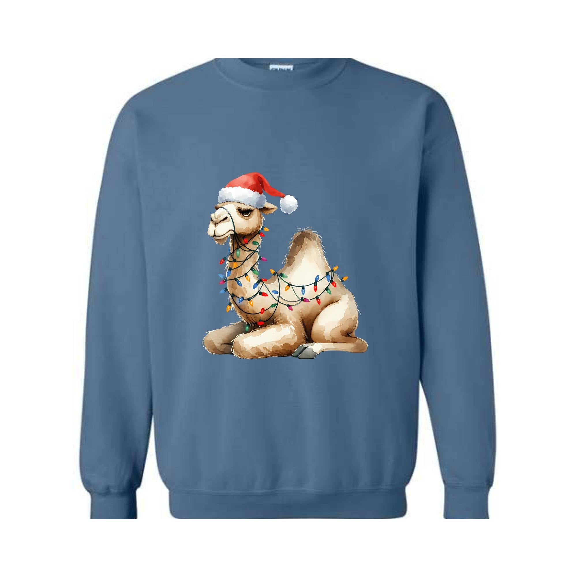 Camel Christmas Sweatshirt, Christmas Sweater, Camel Sweatshirt, Camel Lover Gifts, Camel Christmas Lights Hoodie, Camel Sweatshirt