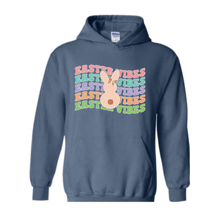 Easter Vibes Hoodie, Happy Easter Sweater, Easter Bunny, Easter Holiday Hoodie, Easter Gifts