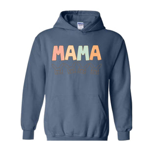 Custom Mama Easter Hoodie , Mama Hoodie With Kids Names, Happy Easter Hoodie , Personalized Easter Day Hoodie