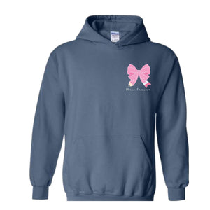 Custom Teacher Coquette Bow Hoodie , Custom Teacher Name Hoodie, Teacher Appreciation Gift, Cute Teacher Christmas Shirt, Back To School