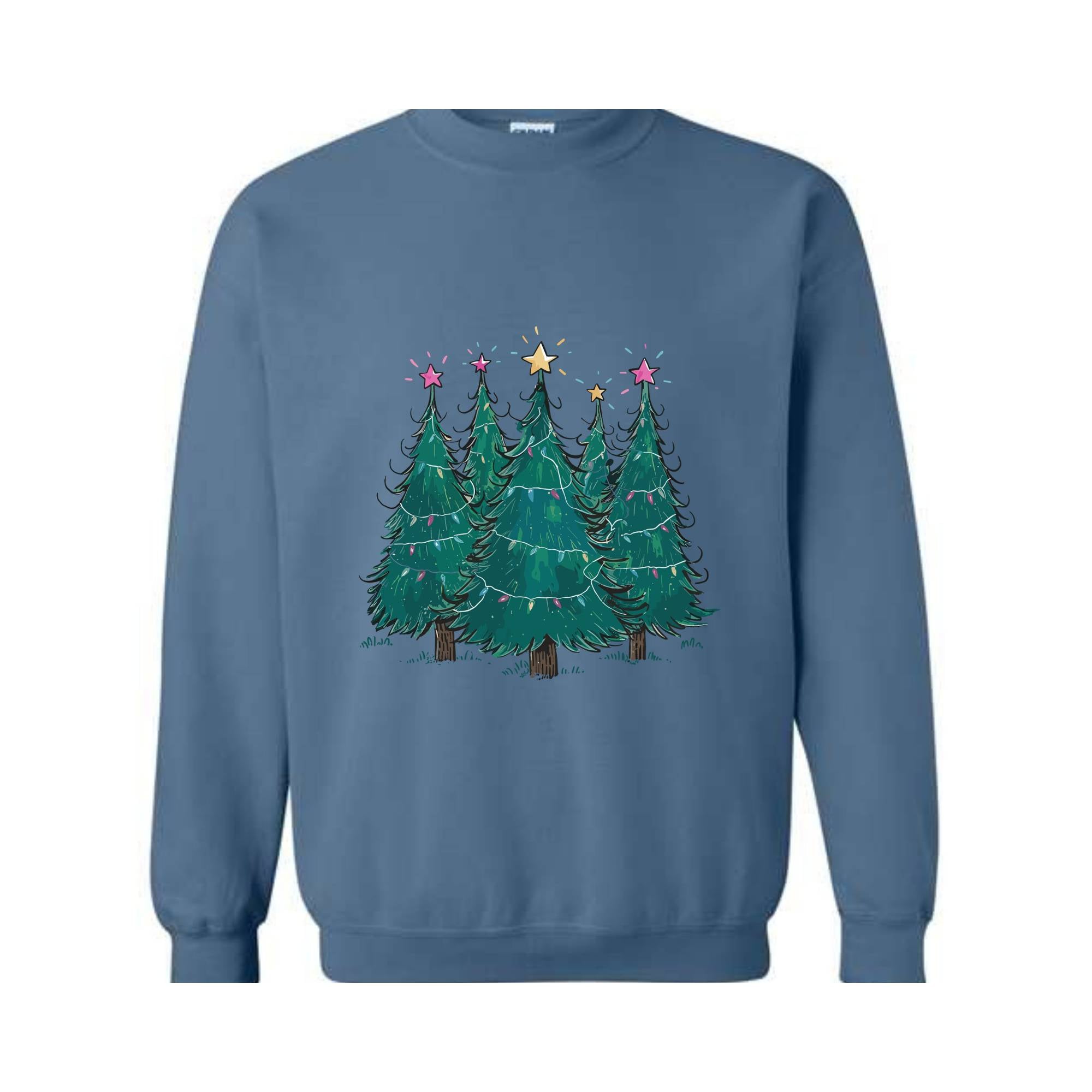 Christmas Trees Sweatshirt, Christmas Shirts For Women, Christmas Sweater, Shirts For Christmas