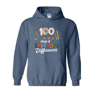 100 Days of School Sweatshirt, 100 Days of School Hoodie, New Teacher Hoodie, School Hoodie, Back To School Gift, Teacher Gift