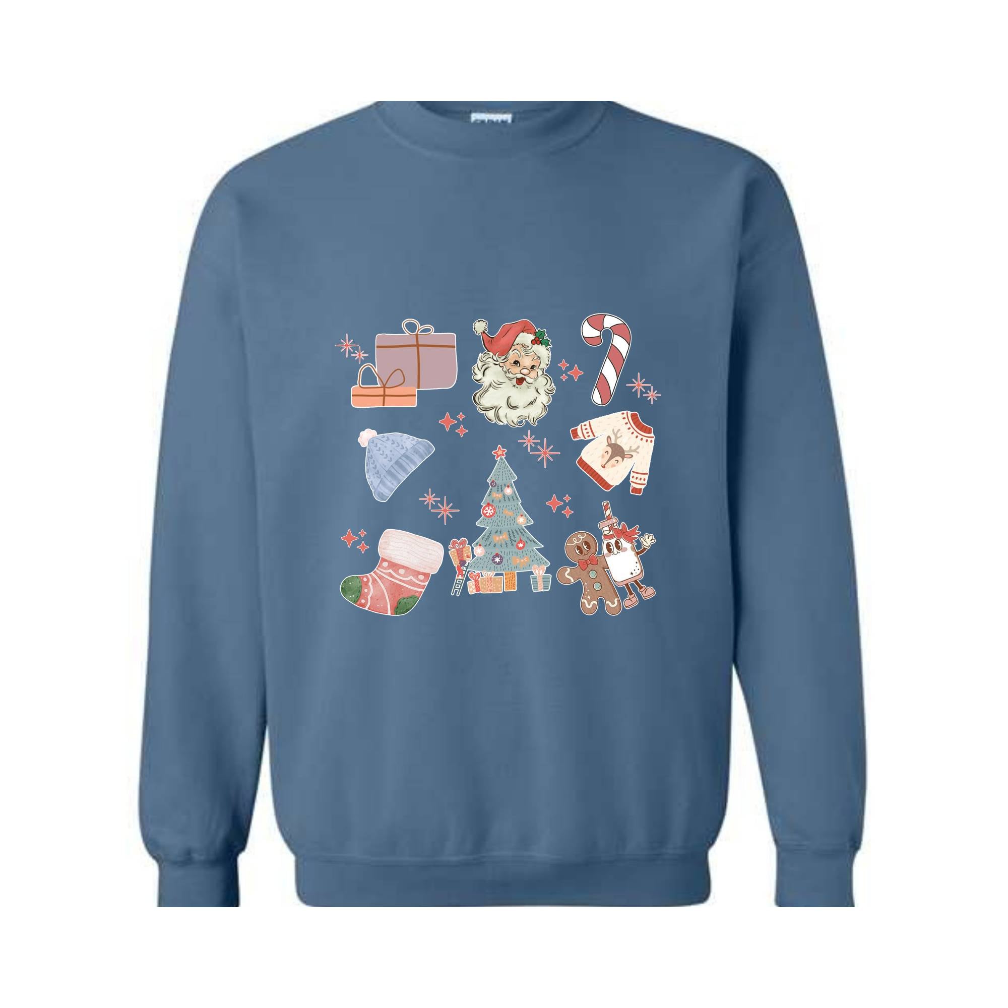 Retro Christmas Sweatshirt, Retro Christmas Stickers, Christmas Shirt, Christmas Gifts, Merry Christmas, Christmas Vibes