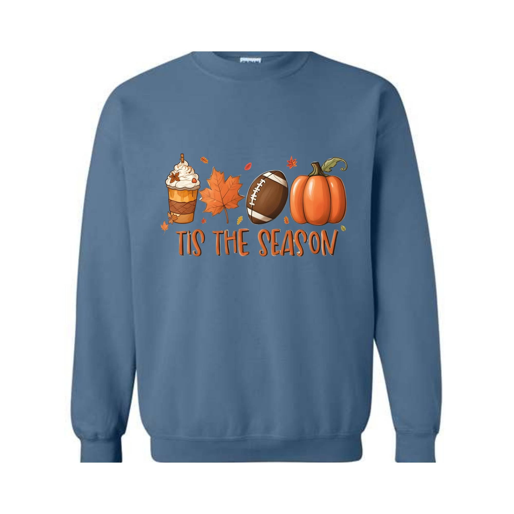 Tis' The Season Fall Sweatshirt, Fall Football Sweatshirt, Football Sweat, Halloween Sweatshirt, Game Day Halloween Gifts