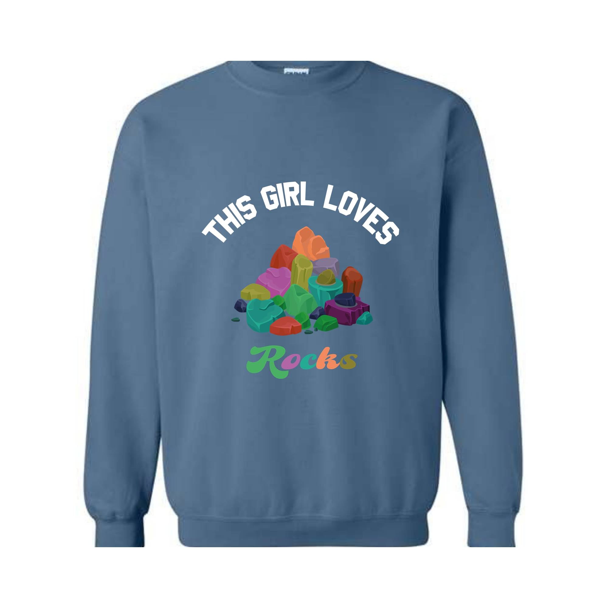 This Girl Loves Rocks Geology Sweatshirt, Geology Rocks Collector Sweatshirt, Funny Geology Sweatshirt, Gift for Geologist, Stones Geology