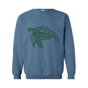 Turtle Sweatshirt, Sea Turtle Sweatshirt, Marine Life Sweatshirt, Wildlife Sweatshirt, Tortoise Sweatshirt