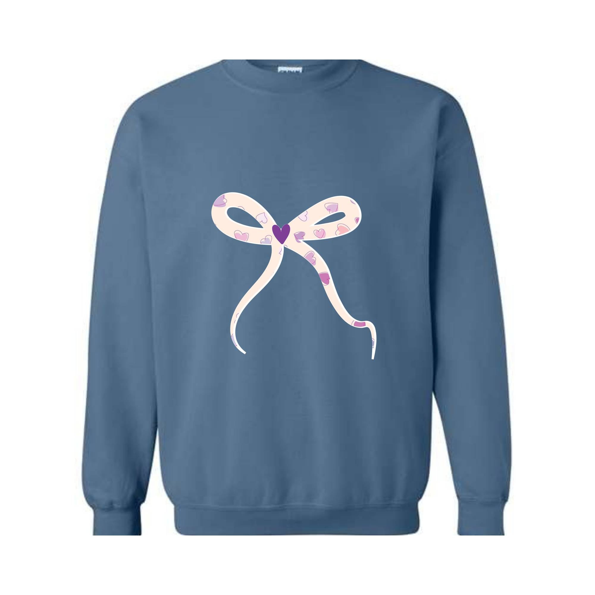 Cute Sweater , A bow sweatshirt , Lovely Sweater , Trendy Sweater , a Pink Bow Sweater , Holiday Sweater , New Year Sweater