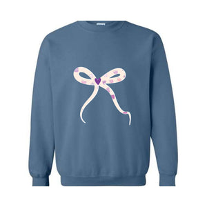 Cute Sweater , A bow sweatshirt , Lovely Sweater , Trendy Sweater , a Pink Bow Sweater , Holiday Sweater , New Year Sweater