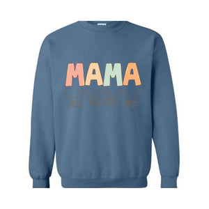 Custom Mama Easter Sweatshirt, Mama Sweatshirt With Kids Names, Happy Easter Sweater, Personalized Easter Day Sweater