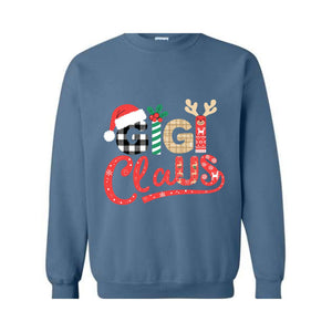 Gigi Claus Sweatshirt, Santa Claus Hoodie, Cute Gigi Hoodie, Grandma Hoodie, Funny Christmas Hoodie, Christmas Gigi gift, Grandma Gift