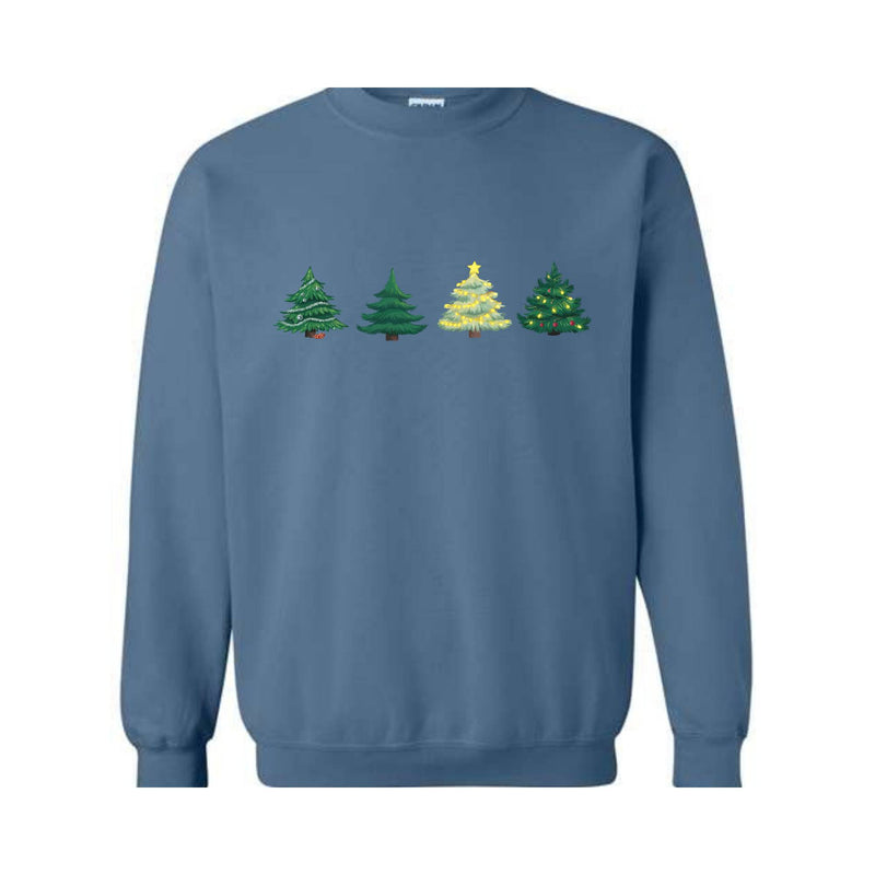 Green Tree Christmas Sweater, Christmas Sweater, Christmas Crewneck, Christmas Tree Sweatshirt, Holiday Sweaters for Women