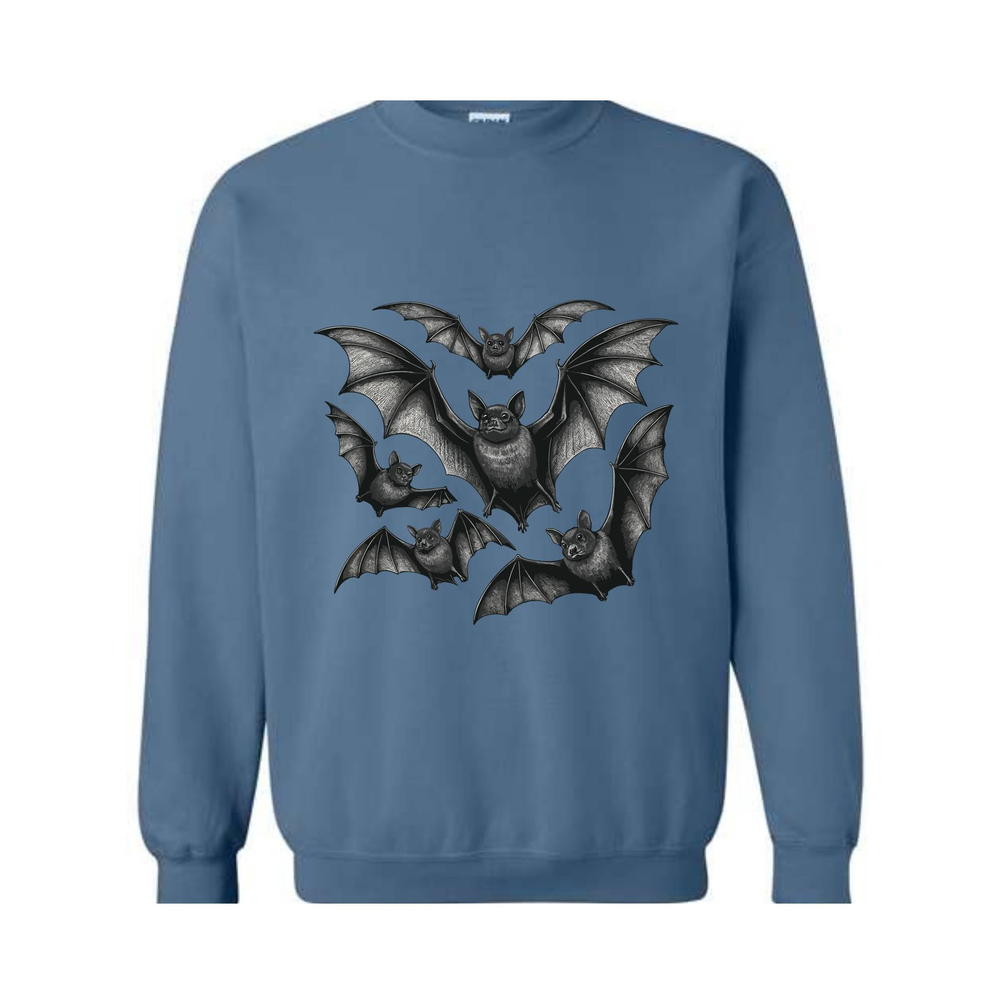 Bat Sweatshirt, Halloween Sweatshirt, Vintage Gothic Vampire Bat Sweatshirt, Spooky Season Sweatshirt