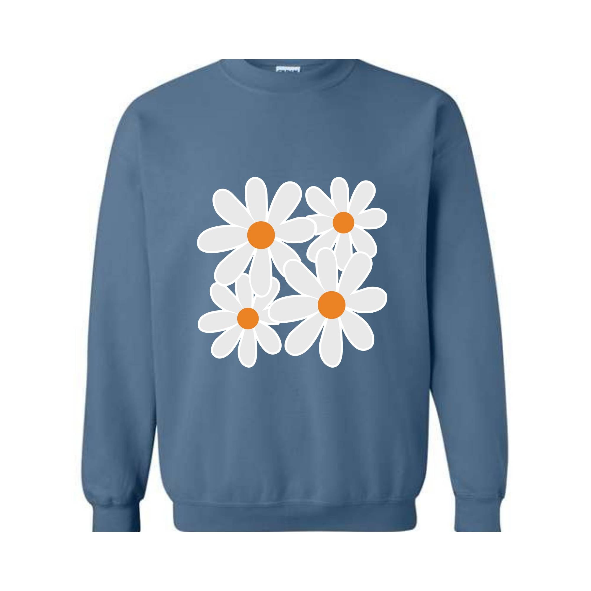 Boho Flowers Sweatshirt, Wildflower Sweatshirt, Floral Sweatshirt, Flower Lovers Sweatshirt, Boho Sweatshirt