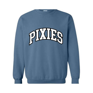 Team Mascot Sweatshirt, Pixies Mascot Sweatshirt, Pixies Team Spirit Sweatshirt, Pixies Fan Sweatshirt, Pixies School Sweatshirt