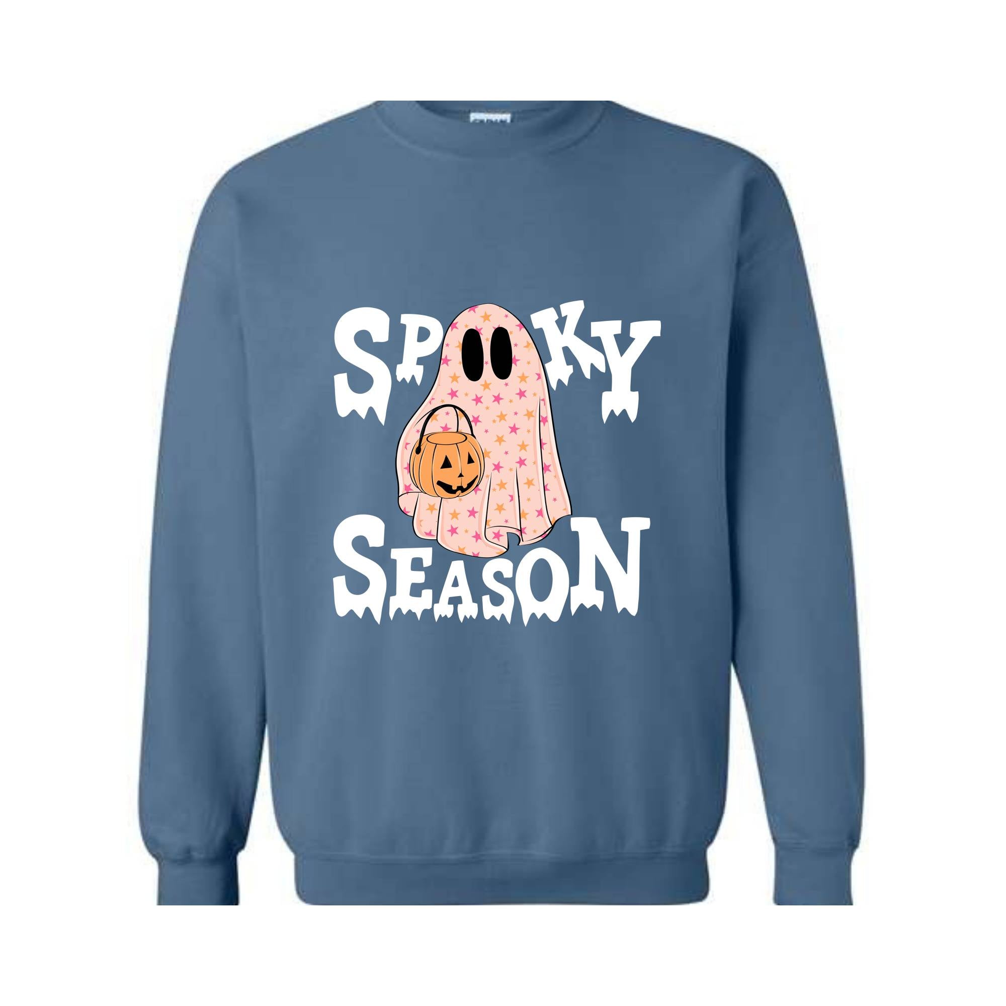 Spooky Season Ghost Sweatshirt, Ghost Sweatshirt, Halloween Favorite, Cute Ghost Sweatshirt, Halloween Gift, Spooky Season Shirt