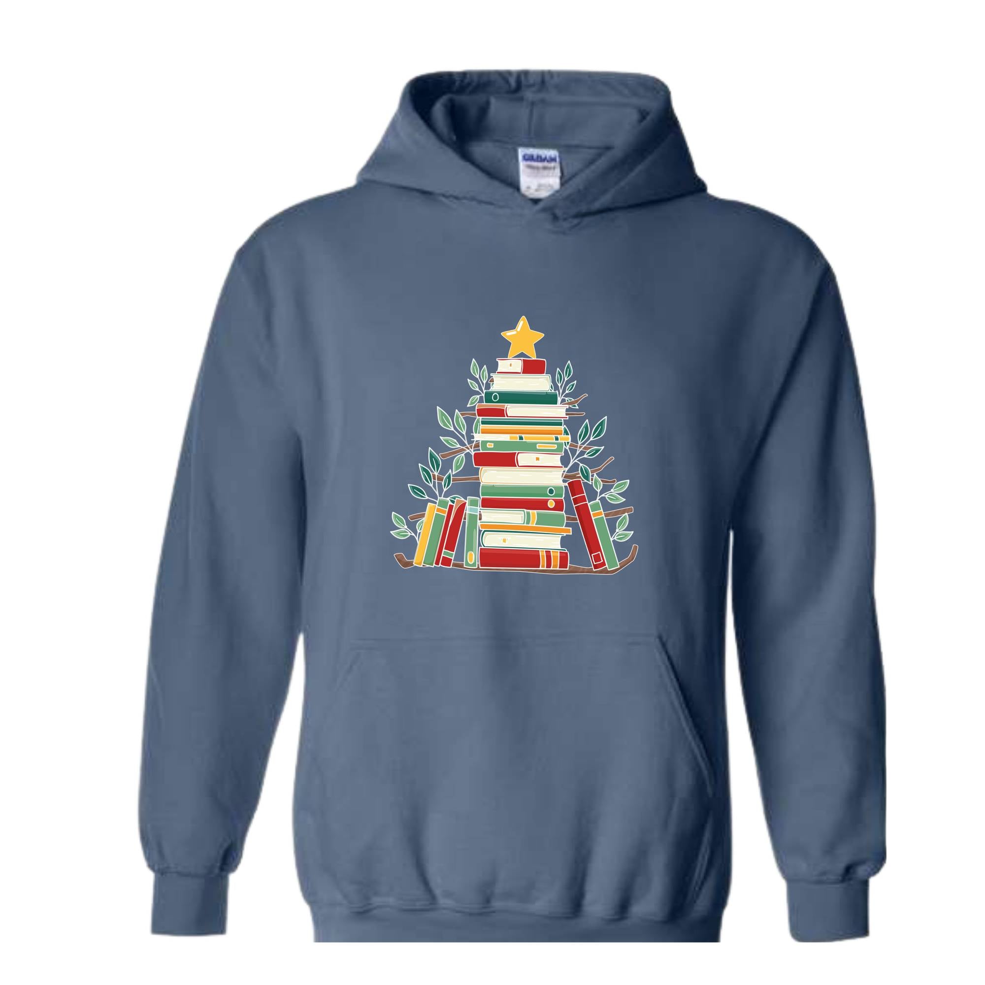 Book Christmas Tree Sweatshirt, Book Lover Gift, Christmas Tree T-Shirt, Book Lover Shirt, Christmas Bookworm, Bookish Christmas Gift, Liter