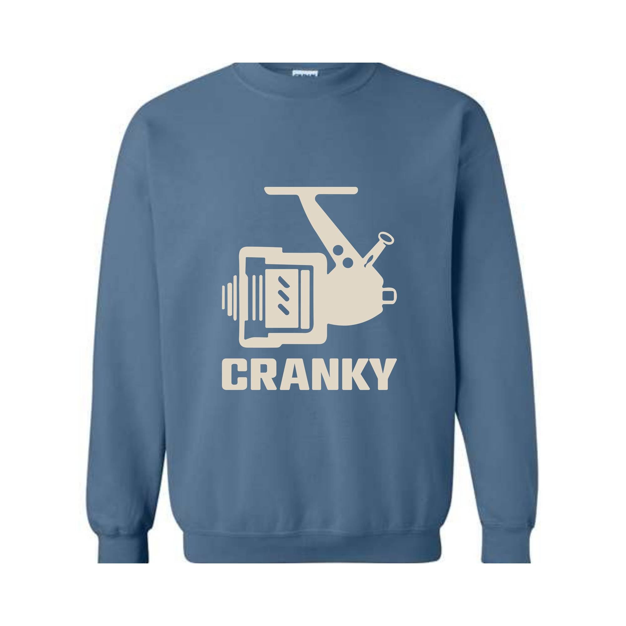 Cranky Sweatshirt, Gift for Husband, Fish Lover