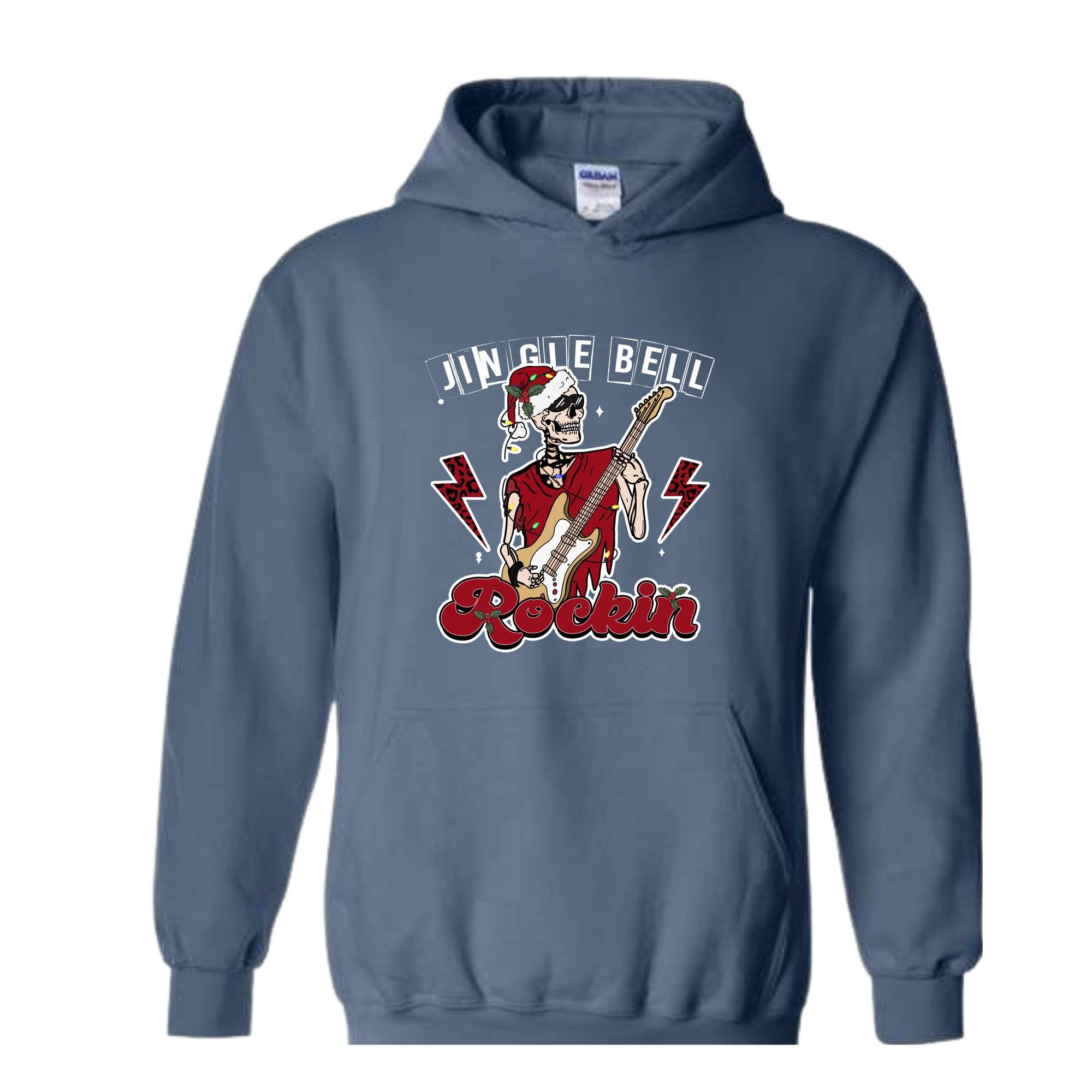 Jingle Bell Rockin Hoodie, Christmas Hoodie, Christmas Gifts, Christmas Rock Hoodie, Christmas Rock Hoodie