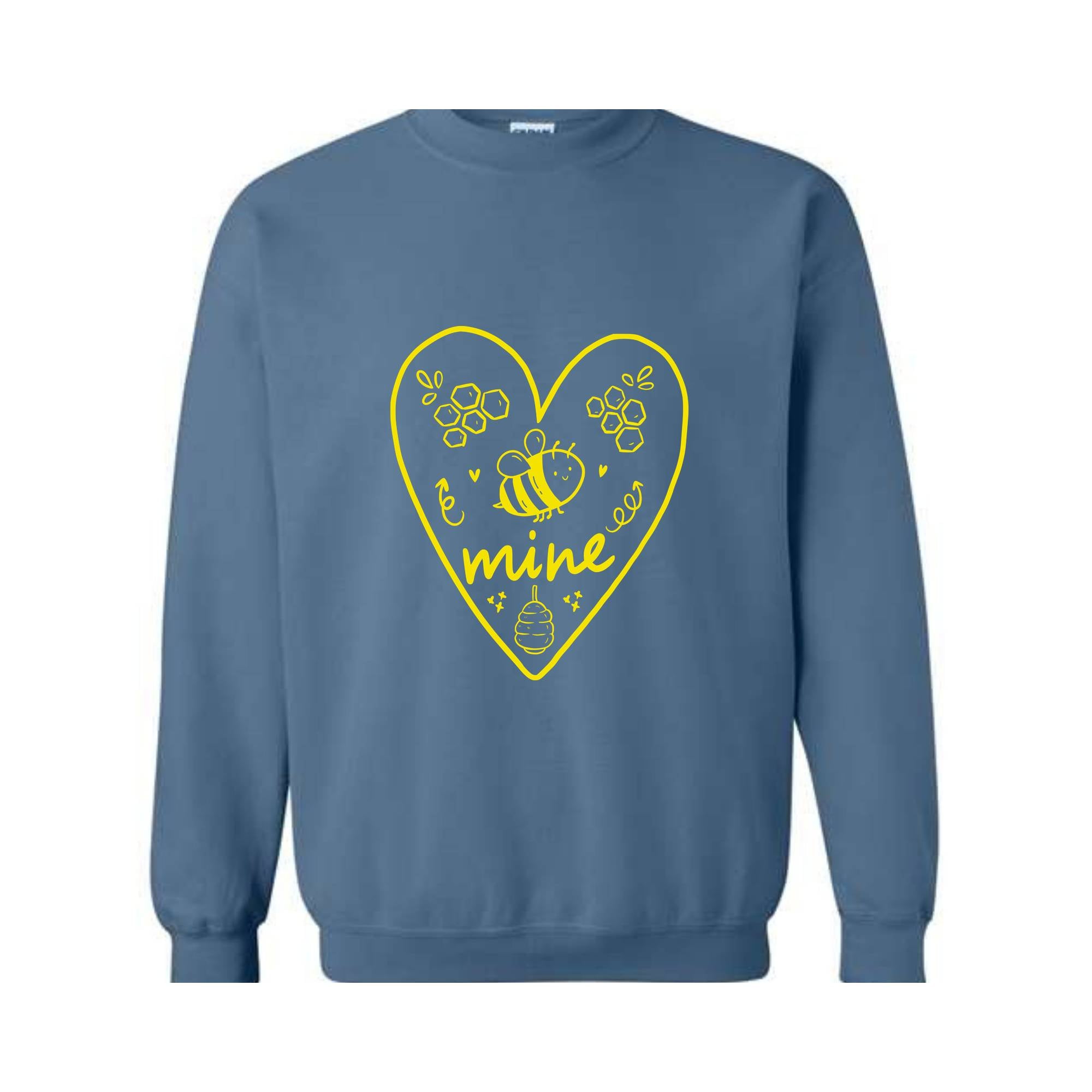 Bee Mine Sweatshirt, Valentine Couple Sweatshirt, Heart Sweatshirt, Valentine Matching Sweatshirt, Valentines Day Sweater