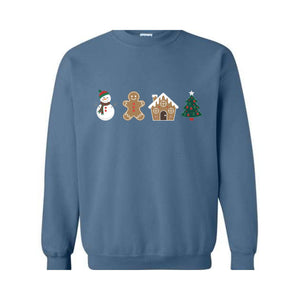 Cute Gingerbread Cookies Sweatshirt, Gift For Christmas