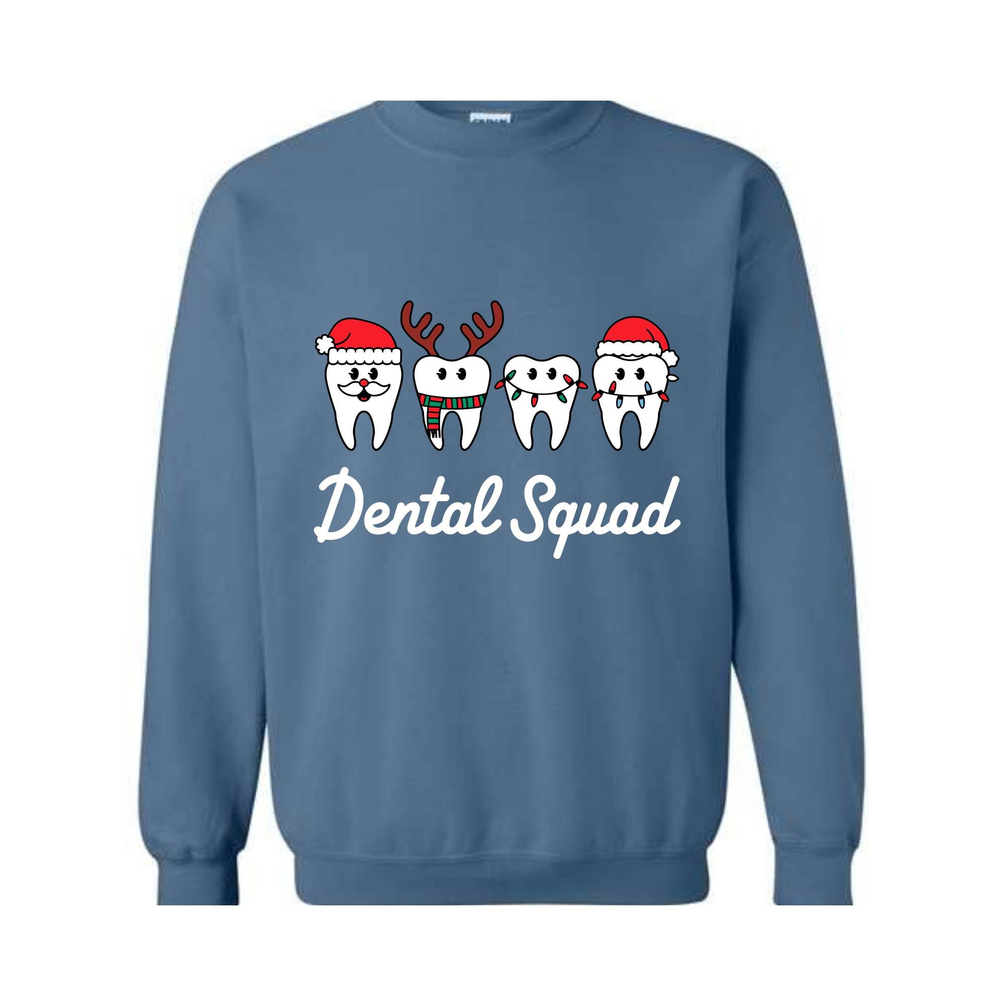 Dental Squad Sweatshirt, Christmas Teeth Sweat, Cute Dental Gift