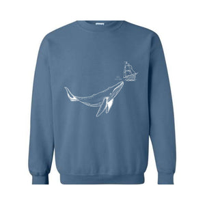 Whale Hello There Sweatshirt, Sea Lover T-shirt, Cool Ocean T-shirt, Whale Lover Tee, Beach Shirt, Funny Animal Shirt, Whale T-Shirt