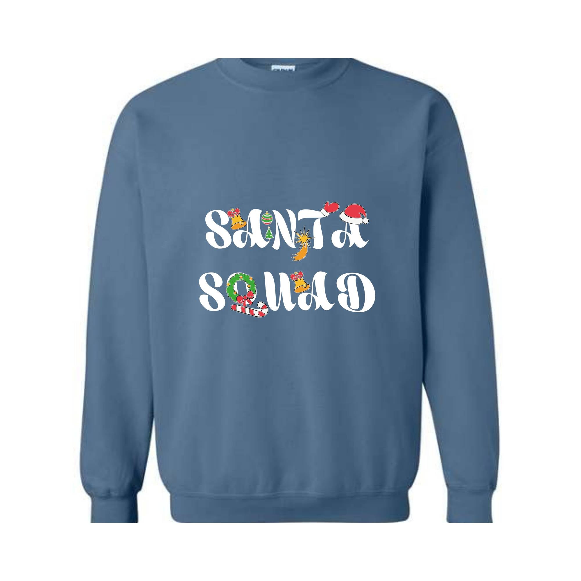 Santa Squad Sweatshirt, Xmas Sweatshirt, Festive Sweatshirt, Xmas Gift, Christmas Squad, Matching Sweatshirts, Holiday Outfit