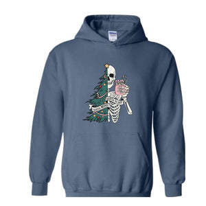 Sorta Scary Sorta Merry Sweatshirt, Christmas Skeleton Sweatshirt, Funny Christmas Sweatshirt, Holiday Sweater