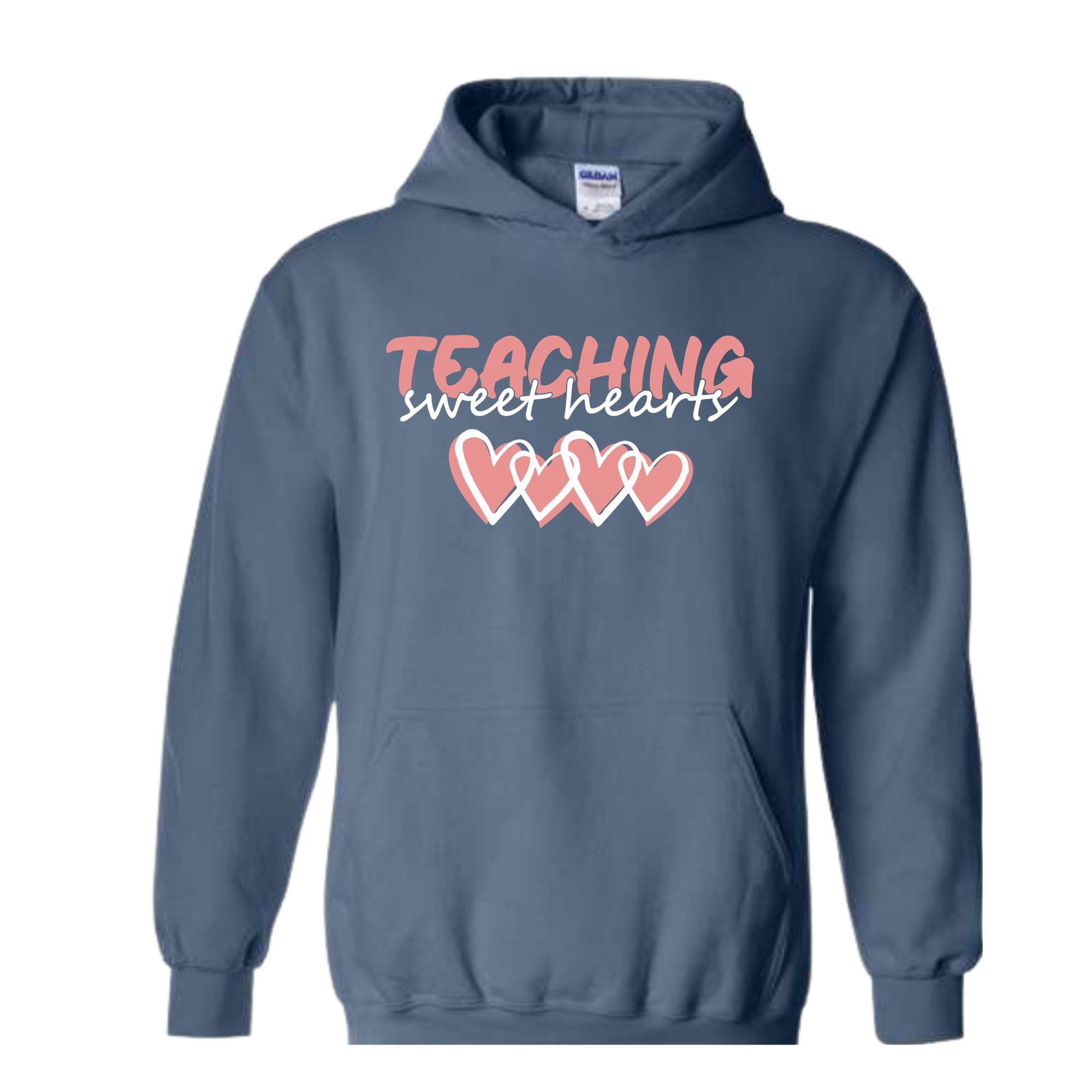 Teaching Sweethearts Valentines Sweatshirt, Teacher Life Sweatshirt, Valentines Day Sweatshirt, Valentines Day Gifts