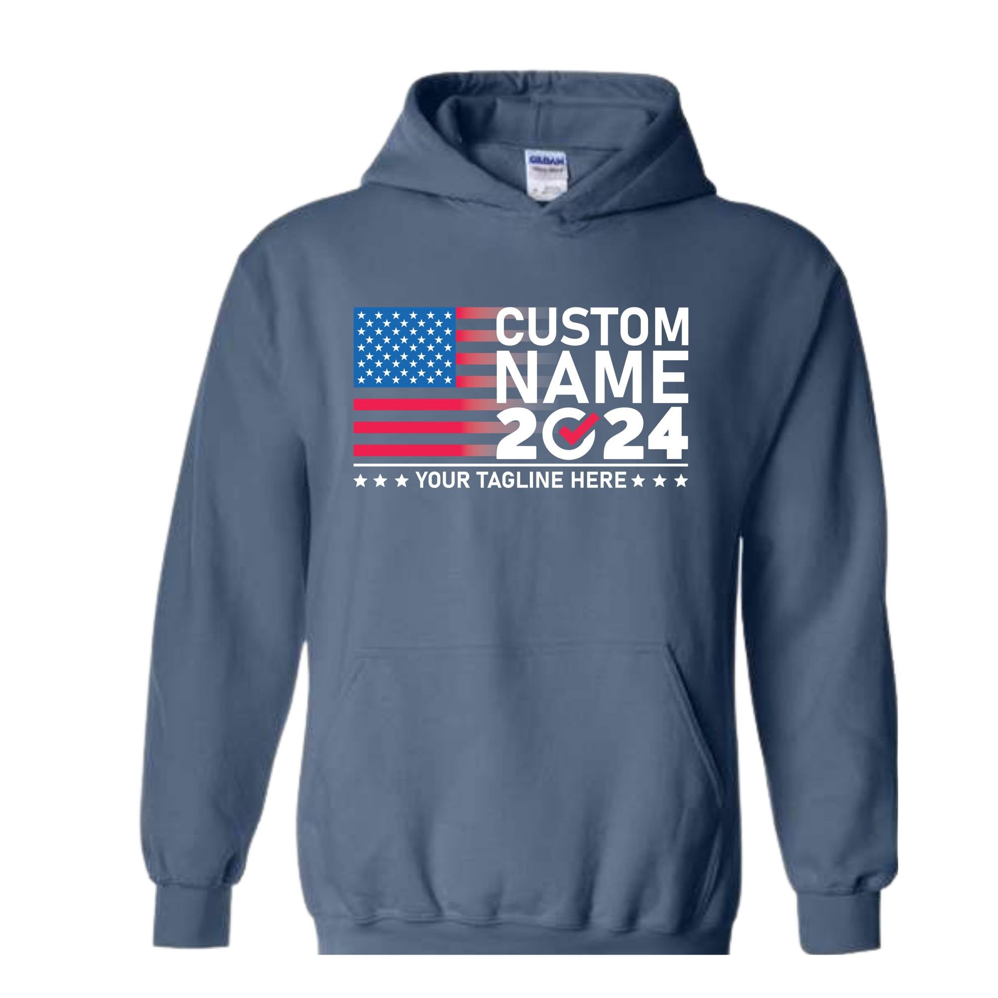 2024 Custom Election Sweatshirt, Election Sweatshirt Customized, Custom Name 2024 Election Sweatshirt, 2024 Election Gift