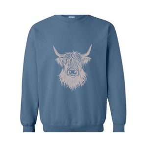 Western Highland Cow, Cow Sweatshirt, Highland Cow Shirt, Cow Shirts for Women, Cow Gifts, Highland Cow Sweatshirt, Cow Sweater