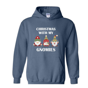 Christmas With My Gnomies Sweatshirt, Gnome Sweatshirt, Gnome Lover Gift, Festive Holiday Sweatshirt, Christmas Sweatshirt