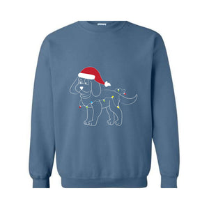 Christmas Dachshund Sweatshirt, Santa Dachshund Sweatshirt, Cute Dachshund Sweatshirt, Holiday Dachshund Sweatshirt , Dachshund Sweatshirt