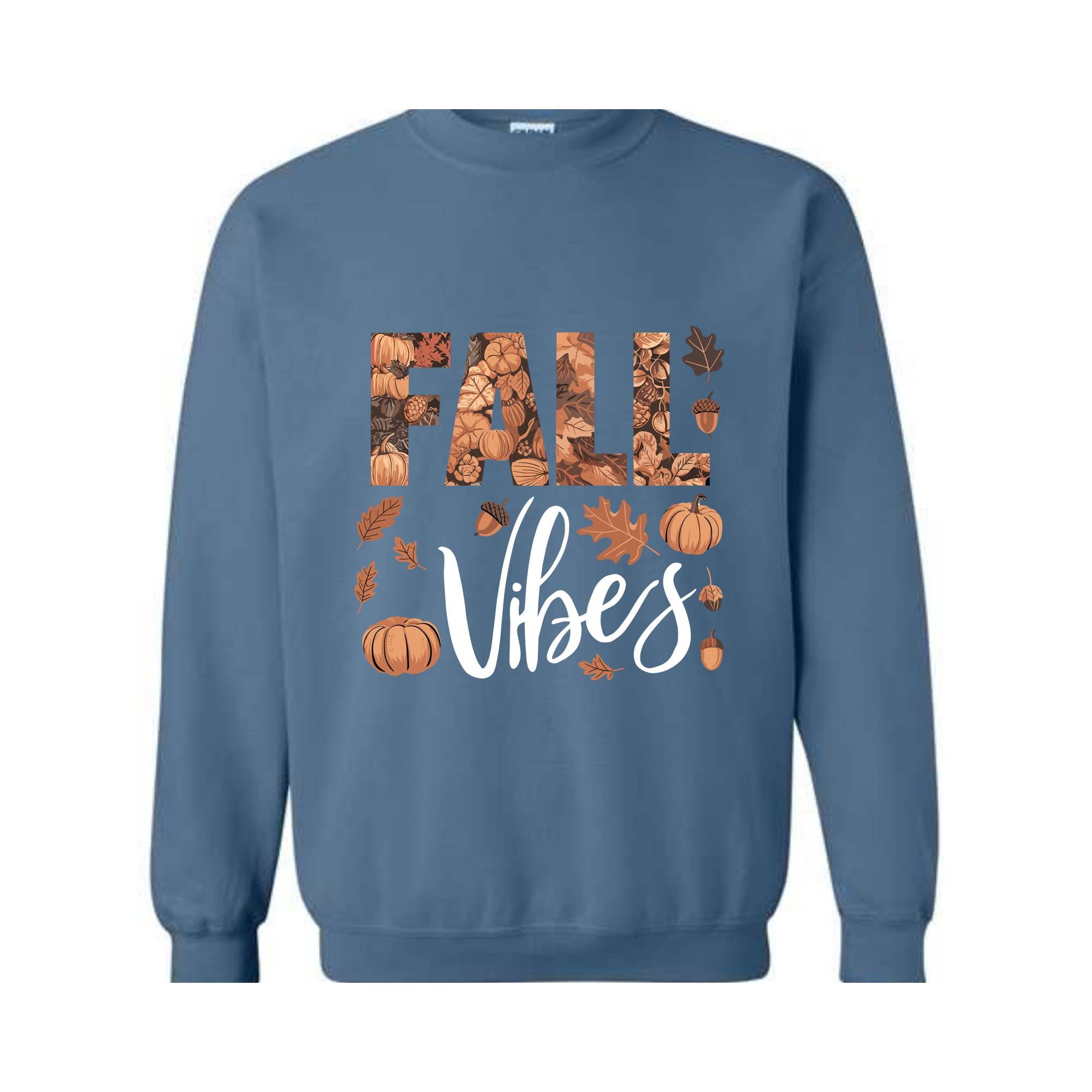 Fall Vibes Sweatshirt, Pumpkin Season Sweater, Thanksgiving Tshirt, Halloween Shirt, Fall Apparel, Autumn Sweat, Thanksgiving Gifts