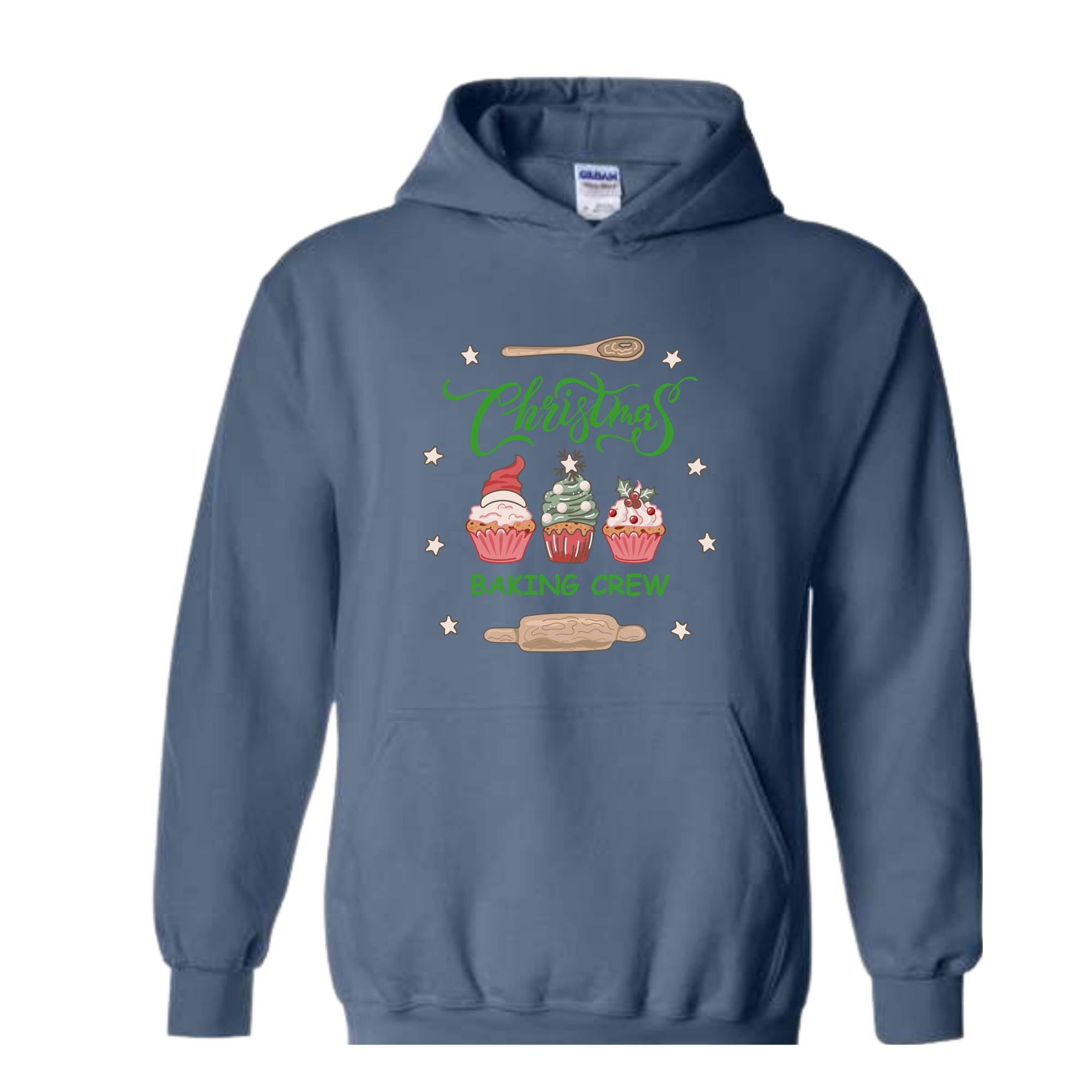 Christmas Baking Crew Hoodie, Cookie Lover Sweater, Christmas Baking Hoodie, Holiday Baking Hoodie